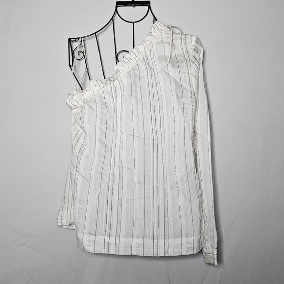 Banana Republic striped off shoulder top size Small - Picture 3 of 7